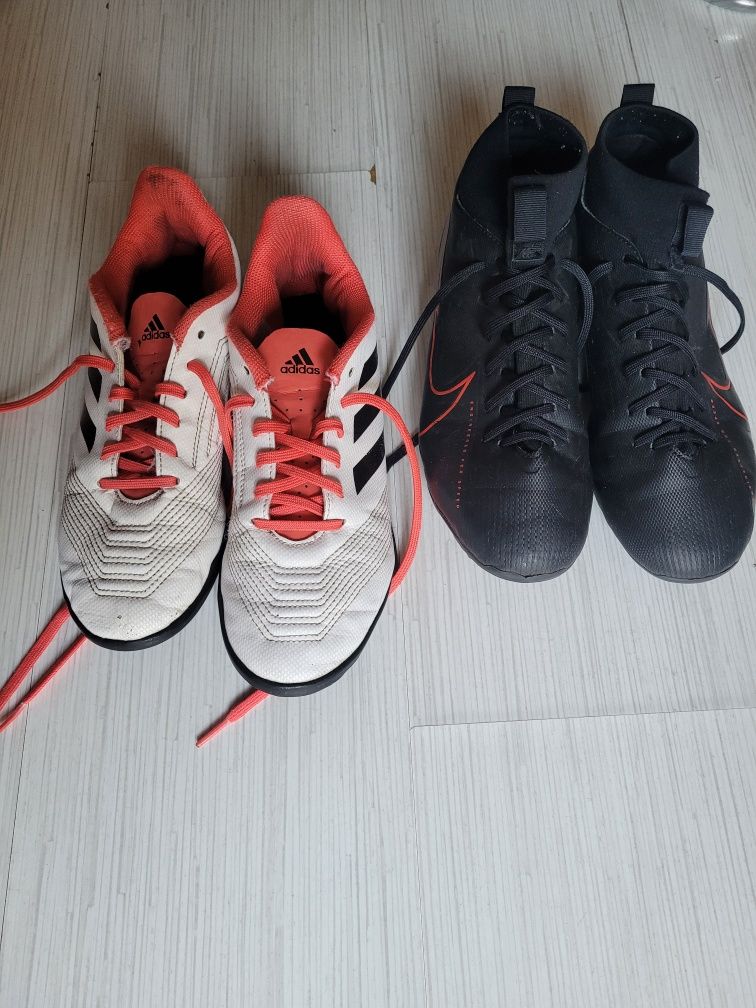 Бутонки  Nike и футболни обувки Adidas- 38 номер, момче