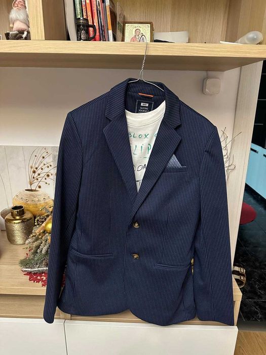 Sacou blue slim fit We Fashion