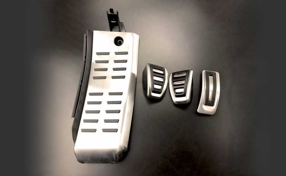 Ornamente INOX pedale si footrest S-Line- Audi A4 (B6 B7) / A6 C6 (4F)