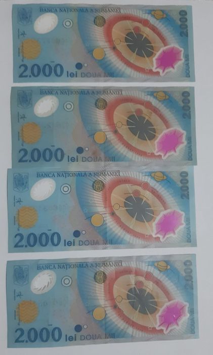 Vând bancnote 2000 lei ediție limitată 1999