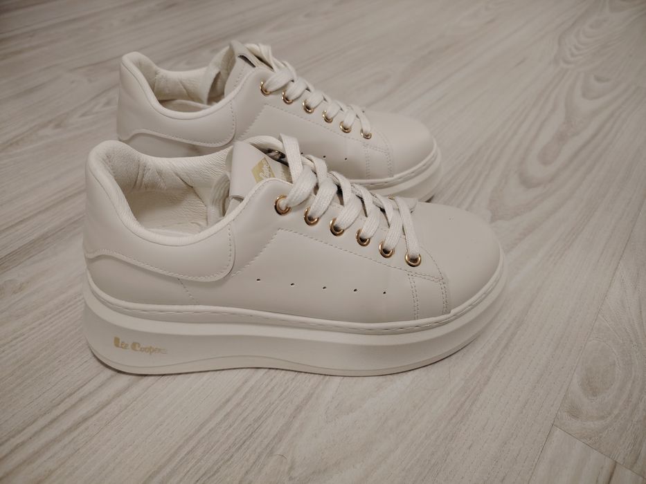 Дамски кецове Lee Cooper - светло бежови, 37- ми номер