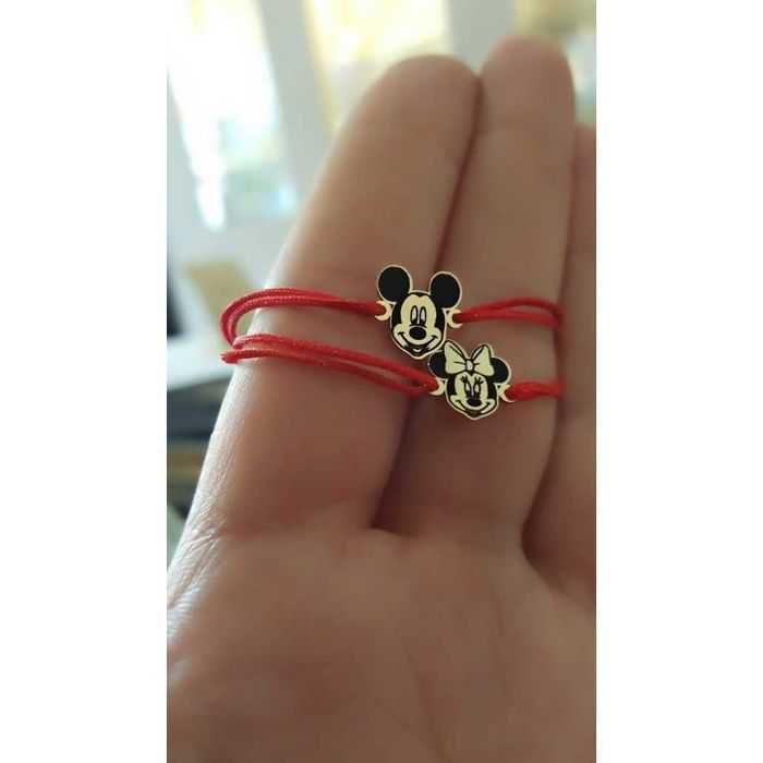 Bratara copii Minnie Mickey Mouse aur galben pret 150 lei bucata