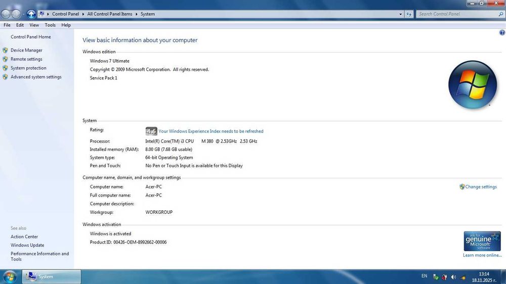Лаптоп Acer Aspire 5733 PEW71