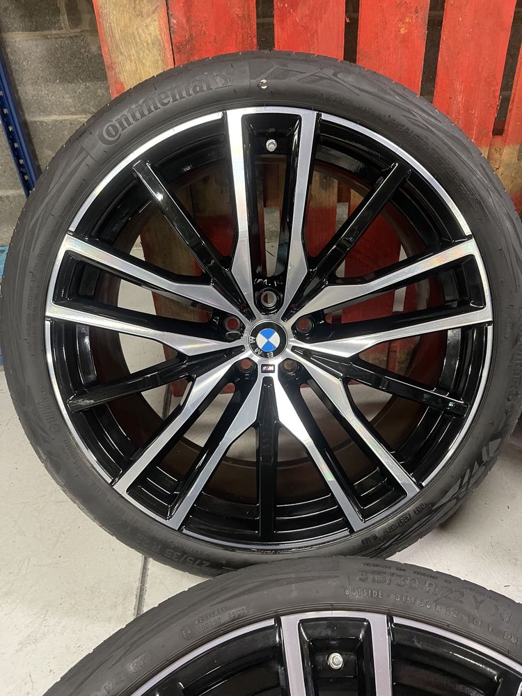 Jante Originale Bmw M742 X5 X6 G05 G06 R22 Continental 70% dot44/2022