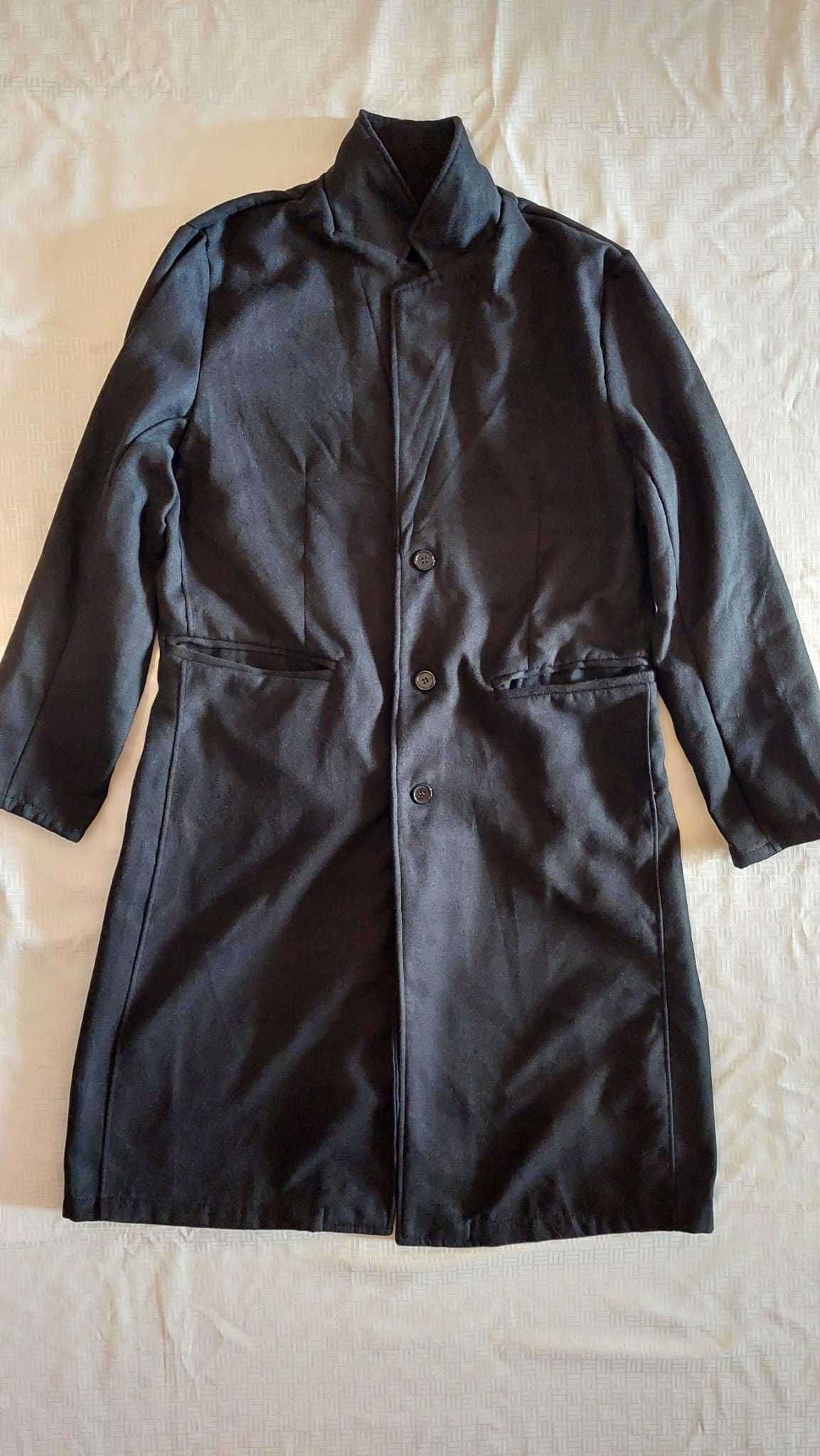 Palton de femei. Negru. Mărimea XL