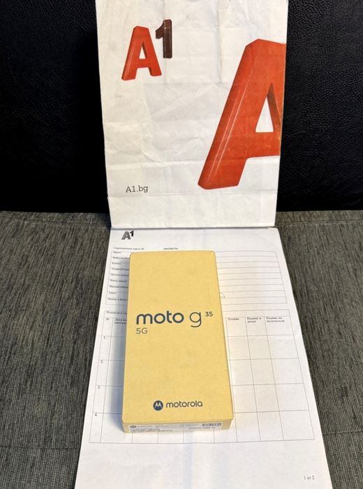 ЗАПЕЧАТАН 128GB Motorola g35 5G A1 Гаранция 2027 г. Green / Зелен