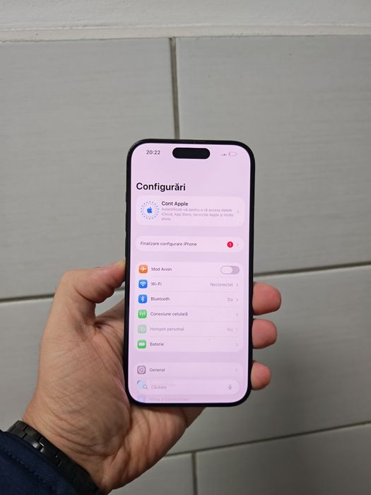 iPhone 15 Pro Blue 128GB Impecabil totul original liber retea