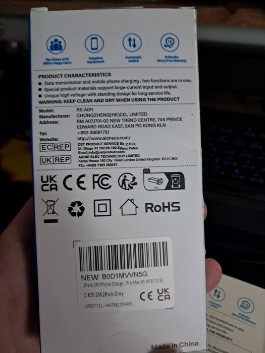 Cablu încărcare iPhone, de 2m,noi,sigilate