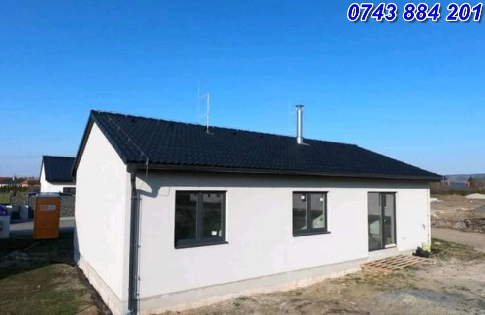 Casa, garaje auto, containere pe structura metalica si panou sandwich