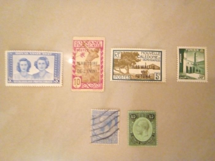 Пощенски марки от 1871-1950 г. от чужбина ценни 9 броя за 59 лева