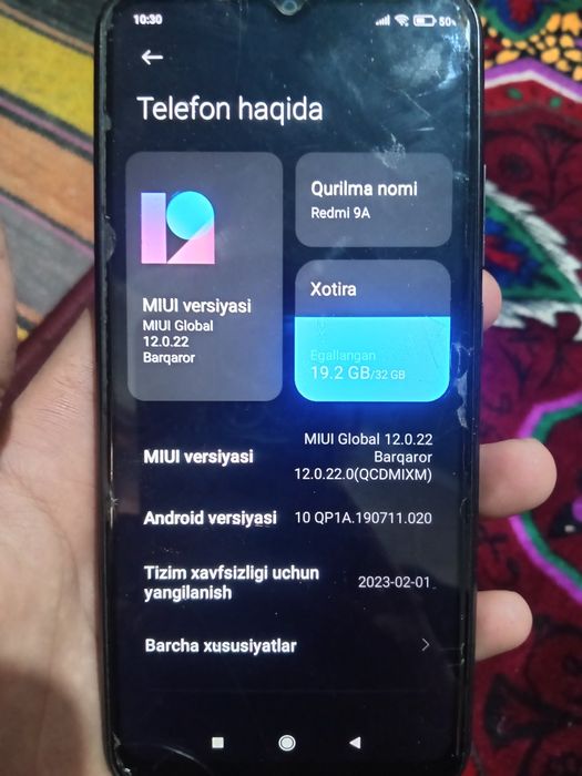 Redmi 9A ideal usta kõrmagan