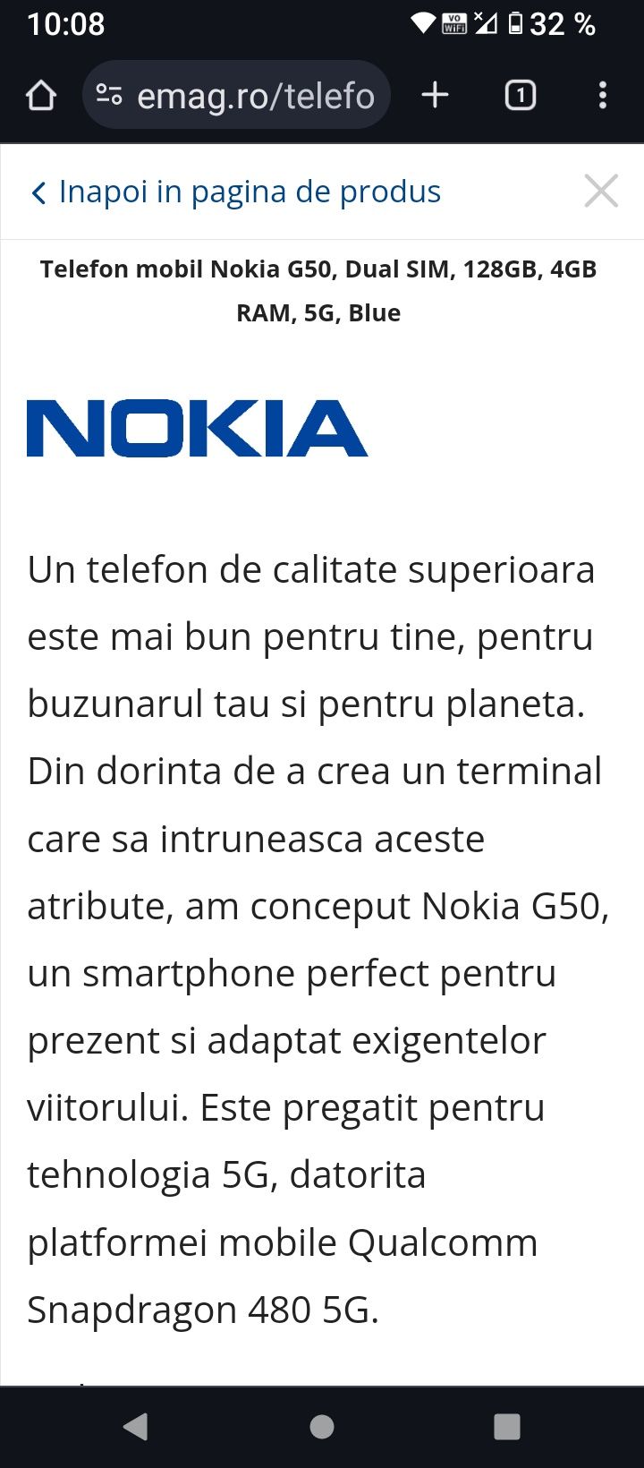 Nokia G50 android 13.