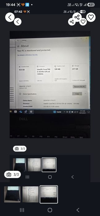 Black Friday laptop Dell 5490, i5-8265, ram 16gb, ssd 512gb