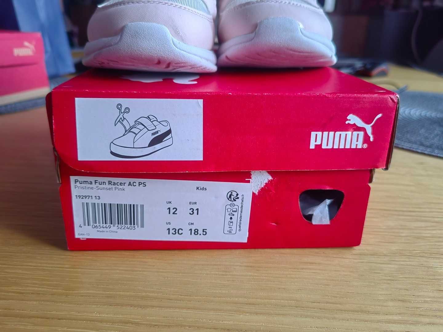 Детски летни маратонки Puma, бледо розови.