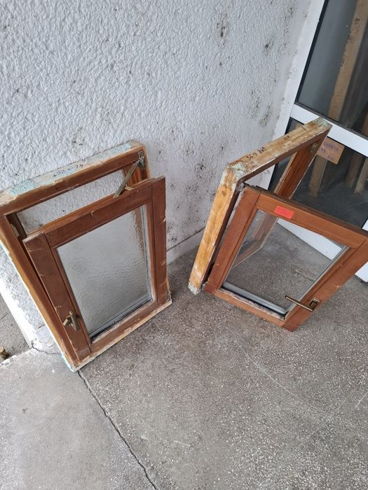 Geamuri termopan profil lemn dimensiuni mici(3 buc)