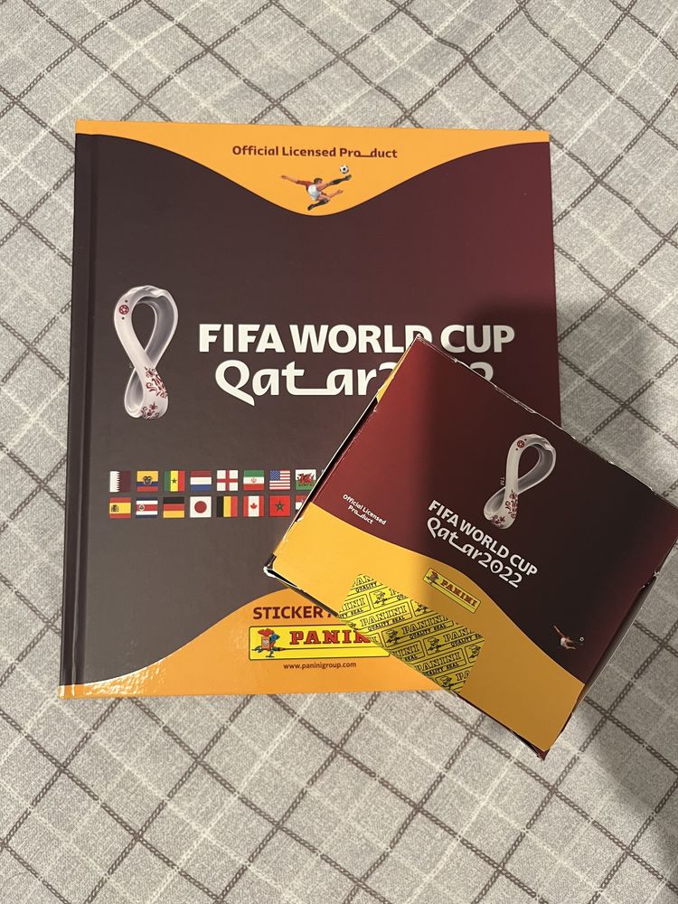 Panini World Cup 2022 Qatar cutie sigilata 100 plicuri +album cartonat