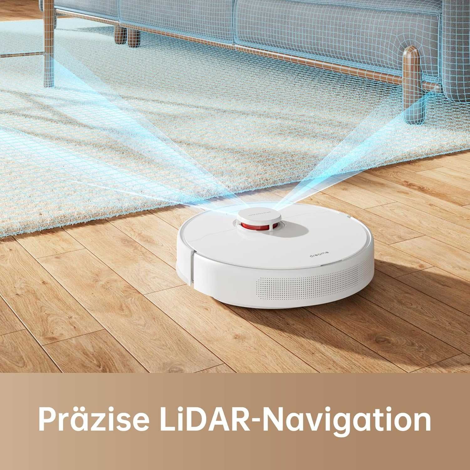 Робот прахосмукачка Dreame F9 Pro LiDAR навигация 2500Pa 3200mAh