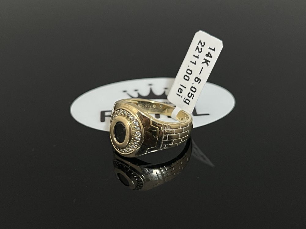 Bijuteria Royal CB : Inel barbatesc aur 14k 6,05gr