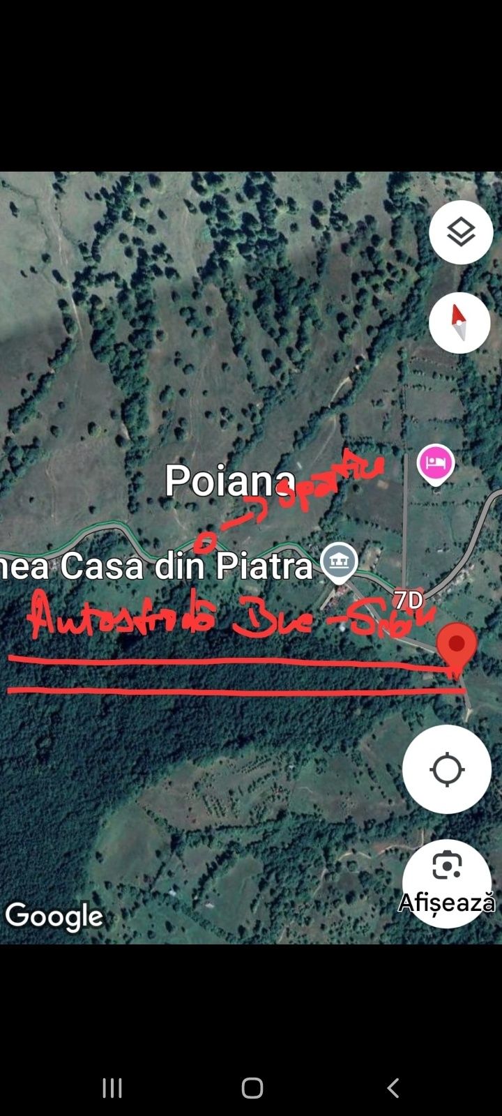 Teren de închiriat in com Perisani sat Poiana  ( 11000 m )