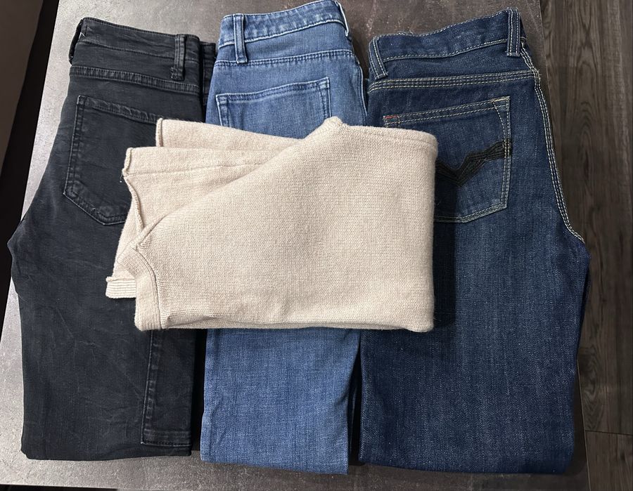 3 броя Детски дънки GUESS, Zara, Tommy Hilfiger