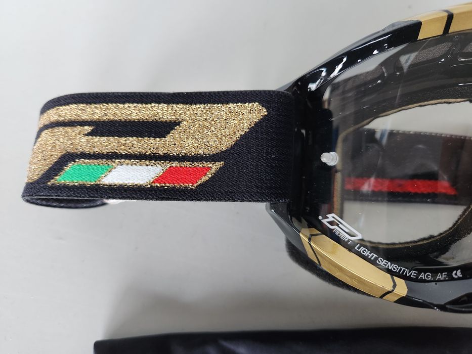 Нови Очила PROGRIP Мото Крос АТВ Златисти Светлочувствителна плака