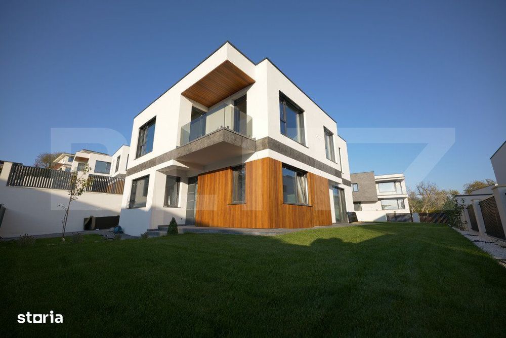 Vila Smart Home. Cu panouri solare, 4 dormitoare, birou si sauna.