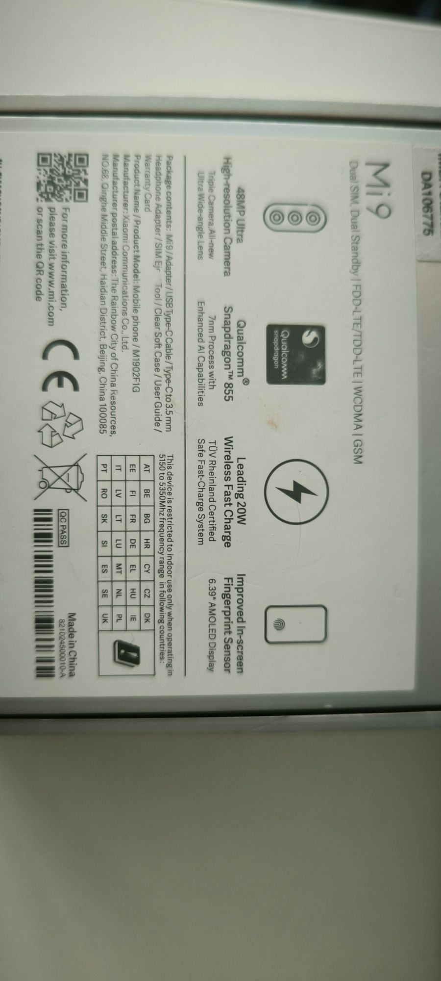 Смартфон Xiaomi Mi 9