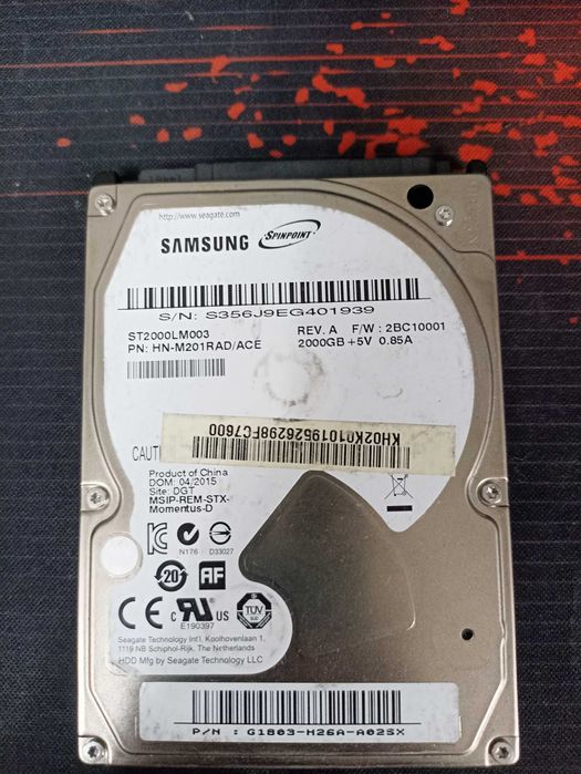 Продам hdd 2tb для ноутбуков
