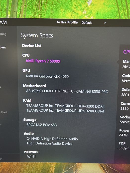 Геймърски компютър-Ryzen 7 5800x/rtx 4060