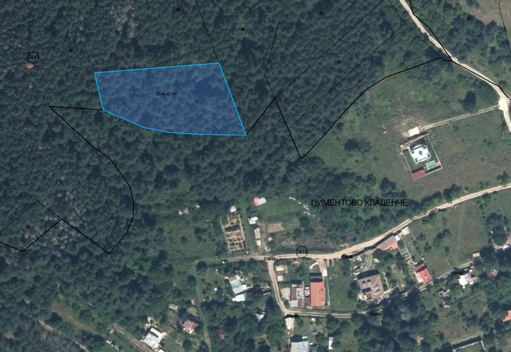 Парцел 3009 кв.м с борова гора до яз. Искър, в.з. Циментово кладенче