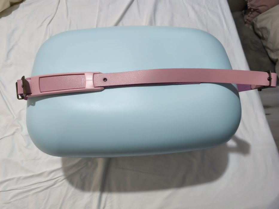 Lada frigorifica pasiva Polarbox Style Pop, 12 litri, Cyan-Baby Rose