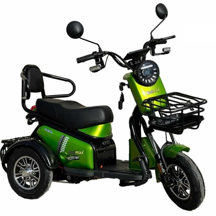 Електрическа Двуместна Триколка PUDDING 1800W мощният мотор -2025г