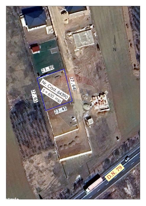 De vânzare Teren intravilan, 650mp,  Leș / Șoseaua Principală