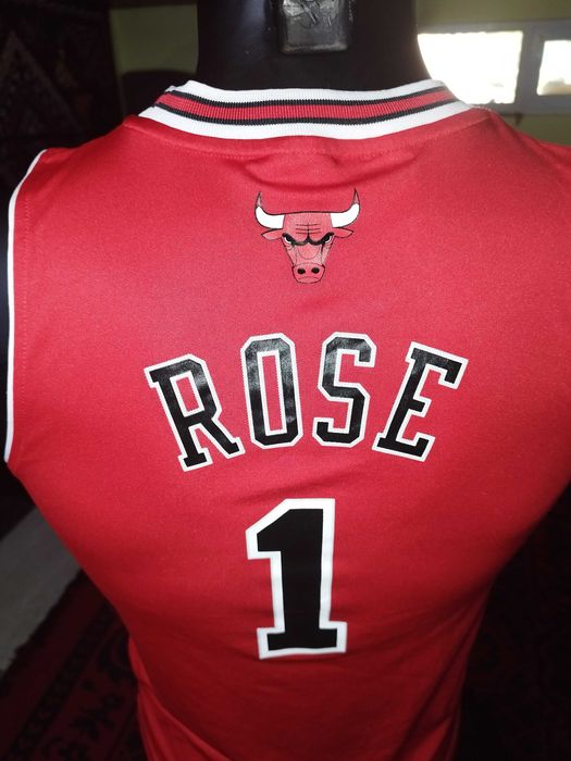 maiou de copii 11-12 ani basketball NBA chicago bulls Rose #1 adidas