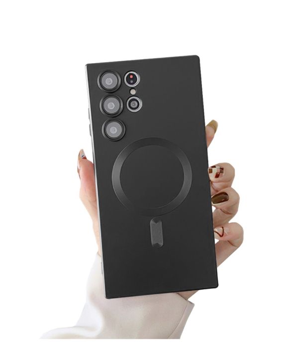 Samsung S24 S25 PLUS ULTRA - Husa Magsafe TPU Subtire 0.2MM Neagra