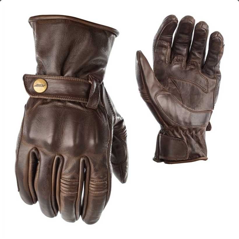 Manusi moto retro din piele RST Roadster II Maro - NOI