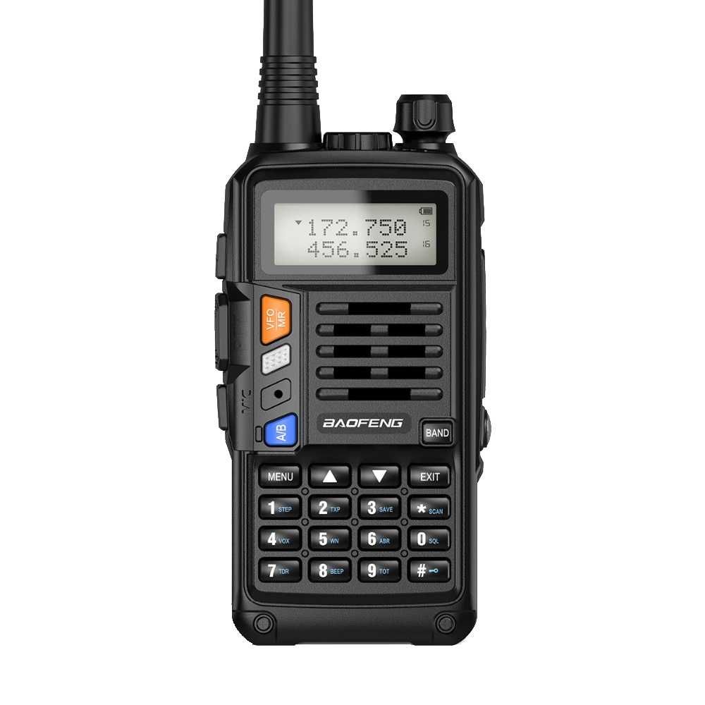 Statie radio 10W Baofeng UV-S9 PLUS, Casca cu microfon, 2 antene
