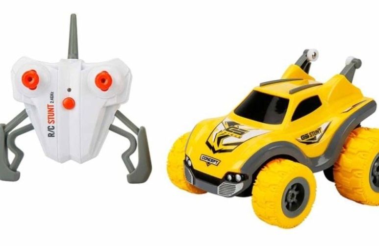 Vand Masina cu telecomanda, Sunman, Mini Rambler, Galben, 16 cm