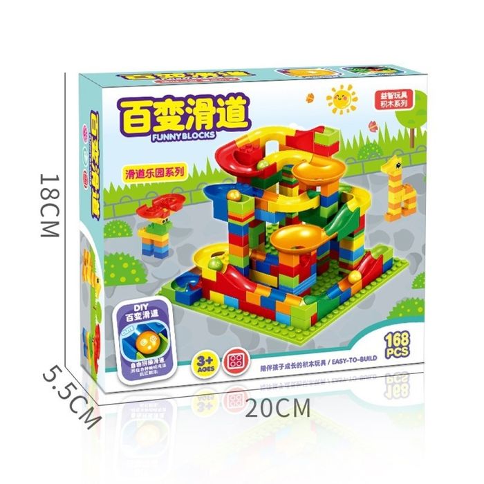 Голям комплект конструктор с 165 части / Плъзгащ блок/ Материал