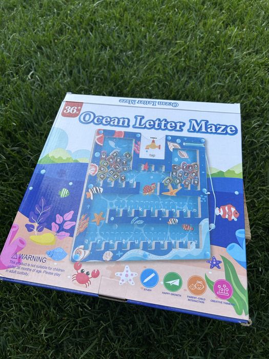 Joc labirint - montessori din lemn