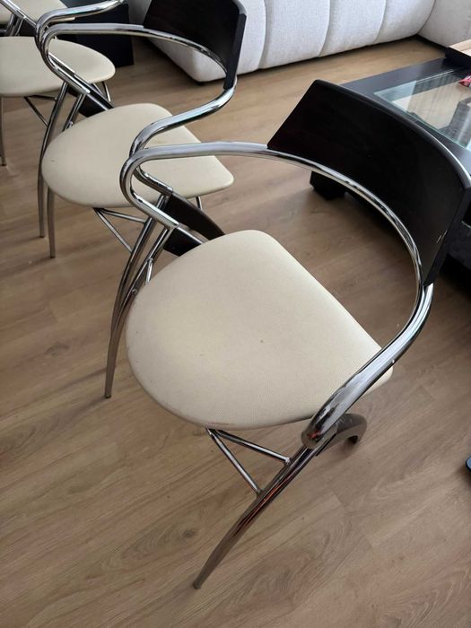 Vand masa ovala extensibila + 4 scaune