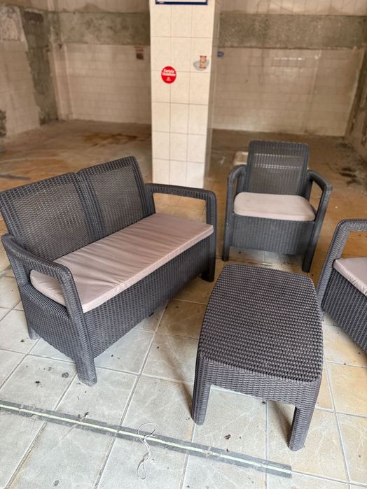 Mobilier terasa imitatie ratan