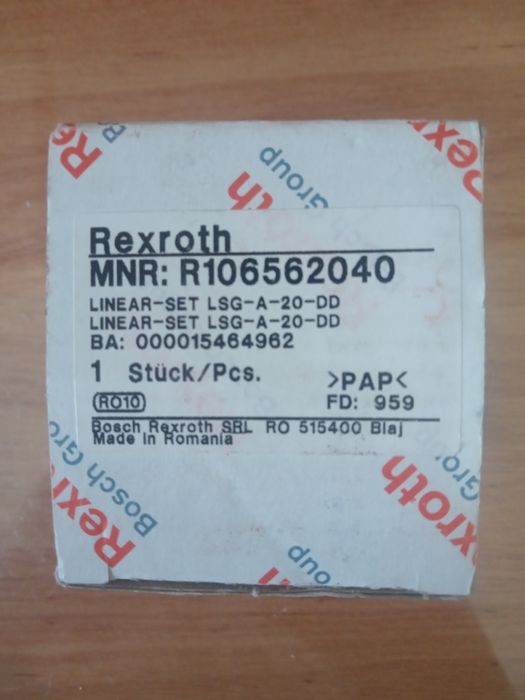 2 Patine liniare Bosch Rexroth