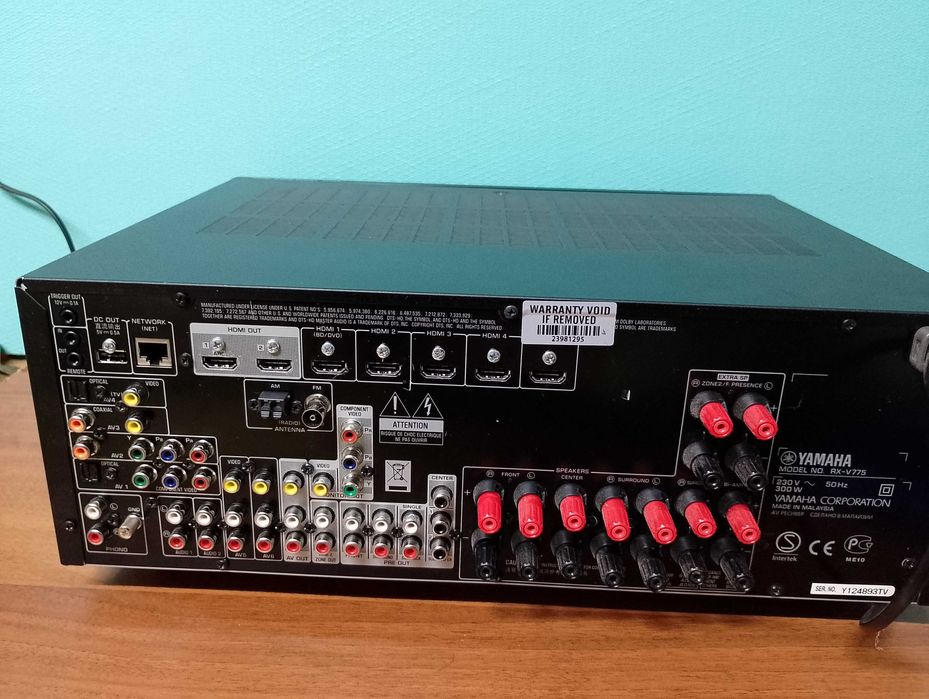 Yamaha RX V775.     7.2