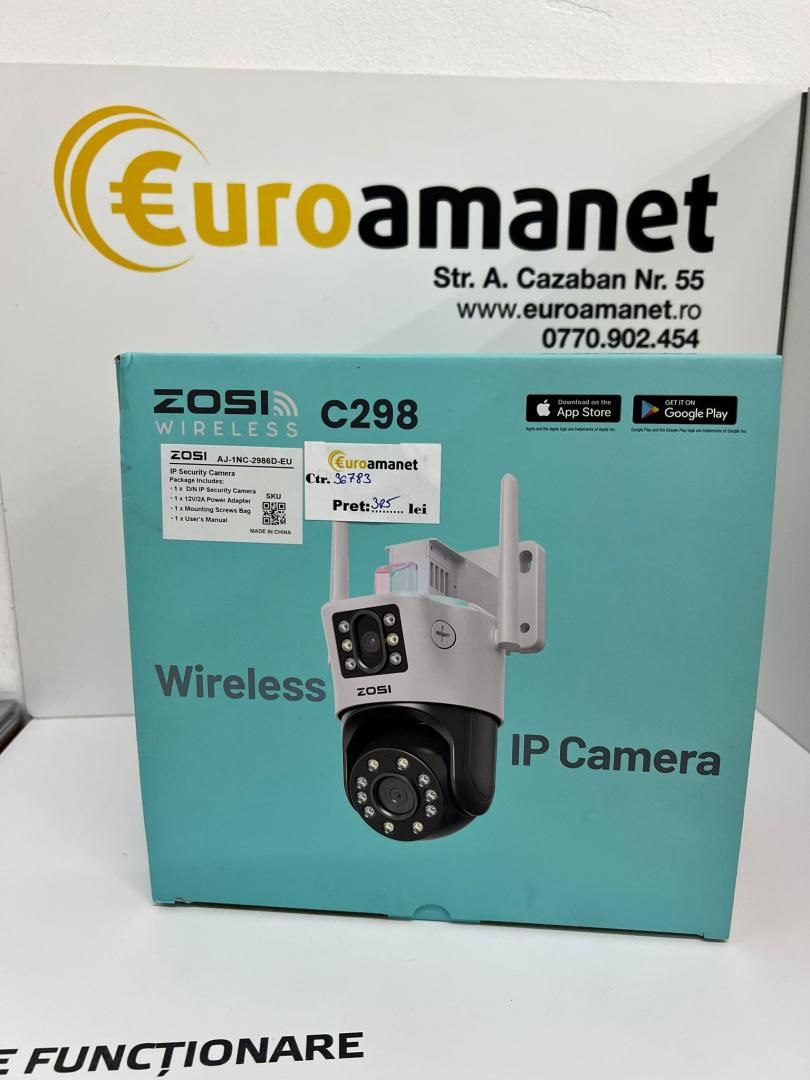 Camera ip ZOSI C298 6mp wifi dual ip66 alb -I-