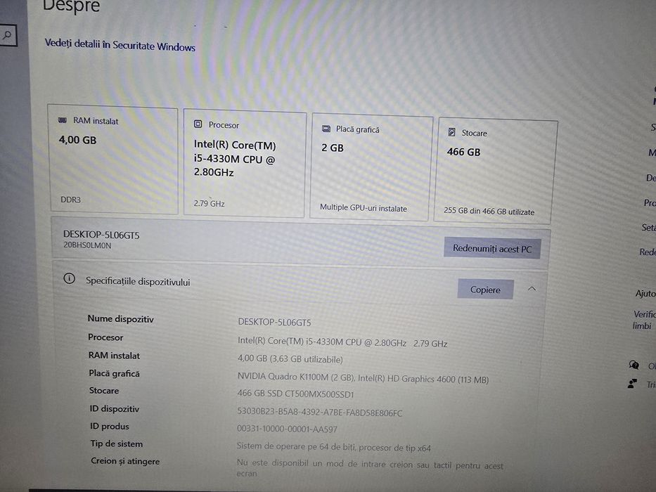 Laptop Lenovo W540  ThinkPad