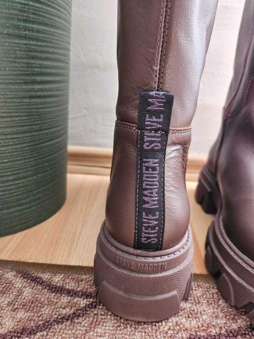 Steve Madden ,  кафяви ботуши, естествена кожа , 38ми номер, 24.7см