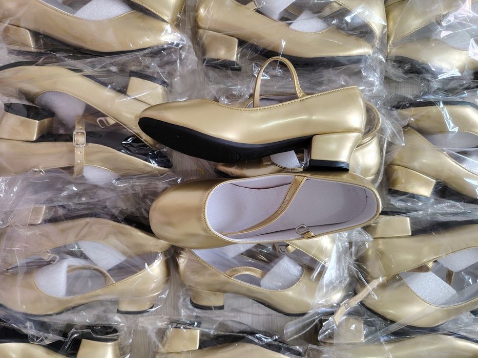 Туфли для танца золотистый(25-41р)
