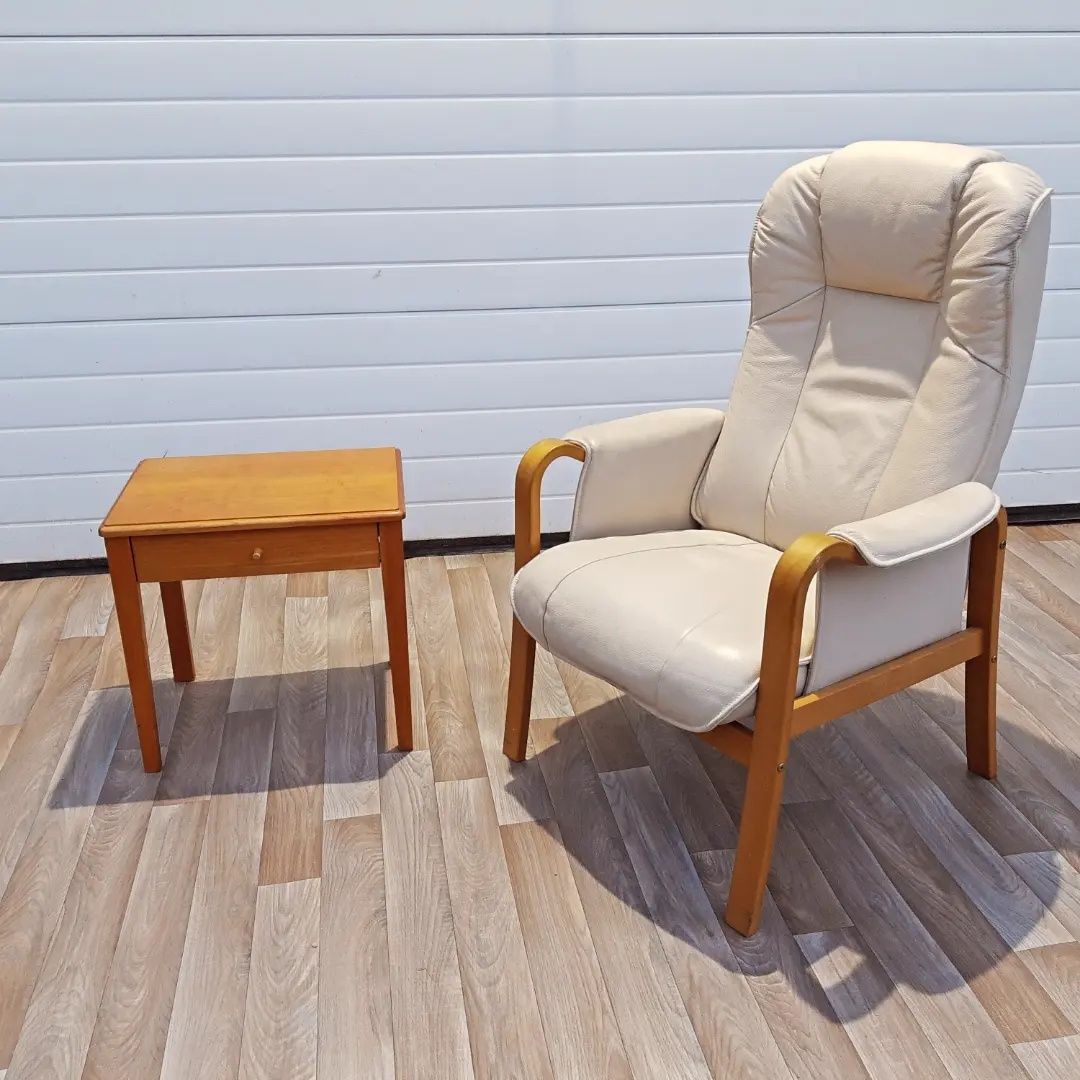 Ретро кресло Hjort Knudsen дизайн. С механизъм за релакс.