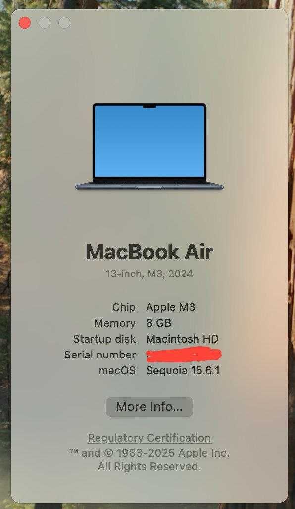 MacBook Air m3 14inch